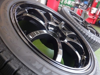 JDM K Rare Meister LMsports 18 5H114.3 8.5J+32 Bridgestone Zack VRX3 2 No Tires - Image 6