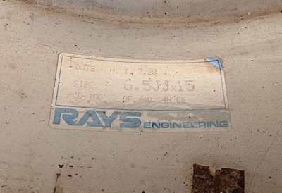 JDM RAYS VOLK RACING 5/4S Rays Volk Racing 6.5J-15in PCD100 4-hole 4H No Tires - Image 9