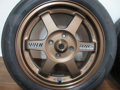 JDM ・RAYS VOLKRACING TE37 15in5.5J+45 4-hole PCD100 BS Legnoleggera 16 No Tires - Image 2