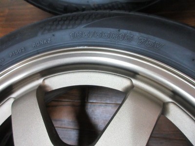 JDM ・RAYS VOLKRACING TE37 15in5.5J+45 4-hole PCD100 BS Legnoleggera 16 No Tires - Image 6