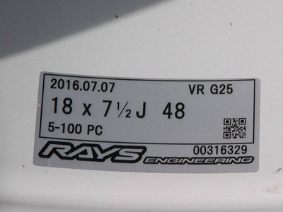 JDM Lightweight forging custom color RAYS G25 7.5J +48 100-5H for 86 B No Tires - Image 4
