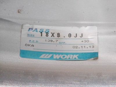 JDM Discontinued WORK Euroline LS105 139.7-6H 8J 9J wheels for Toyota No Tires - Image 4
