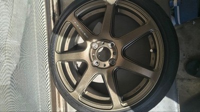 JDM WORK EMOTION T7R 16-inch wheels with YOKOHAMA Sdrive tires. No Tires - Image 4