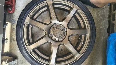 JDM WORK EMOTION T7R 16-inch wheels with YOKOHAMA Sdrive tires. No Tires - Image 5