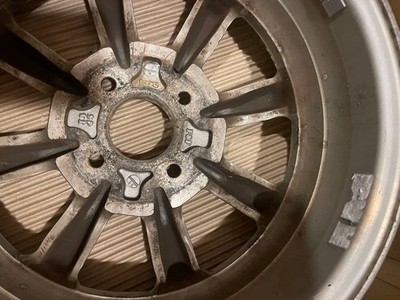 JDM Rare Watanabe chrome wheels 13-inch 100 x 4.5j for kei cars mini c (No Tires) - 画像 (5)