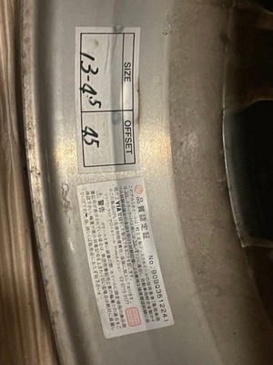 JDM Rare Watanabe chrome wheels 13-inch 100 x 4.5j for kei cars mini c (No Tires) - 画像 (6)