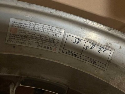 JDM Rare Watanabe chrome wheels 13-inch 100 x 4.5j for kei cars mini c (No Tires) - 画像 (10)