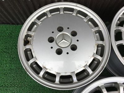 JDM Rare Mercedes-Benz W124 genuine 15 wheels 6.5J +48 112 5H 4Book ol No Tires - Image 2