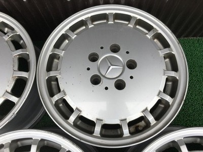 JDM Rare Mercedes-Benz W124 genuine 15 wheels 6.5J +48 112 5H 4Book ol No Tires - Image 3
