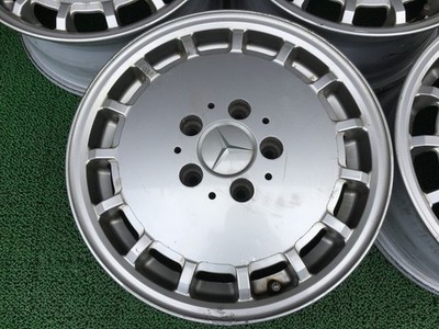 JDM Rare Mercedes-Benz W124 genuine 15 wheels 6.5J +48 112 5H 4Book ol No Tires - Image 4