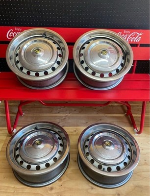 JDM Mitsuoka Galue I genuine chrome wheel caps and steel wheel set 4-h No Tires