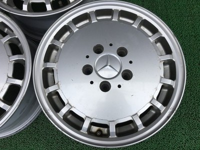 JDM Rare Mercedes-Benz W124 genuine 15 wheels 6.5J +48 112 5H 4Book ol No Tires - Image 5
