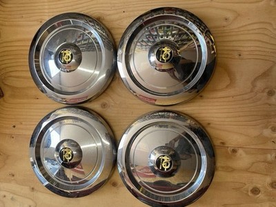 JDM Mitsuoka Galue I genuine chrome wheel caps and steel wheel set 4-h No Tires - Image 2