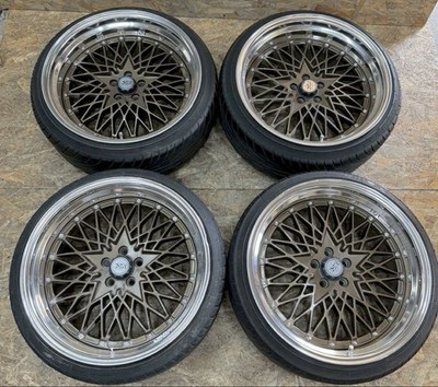 JDM RareSSR Formula Mesh 199J+24 9.5J+18 PCD100 5-hole Discontinued Fi No Tires