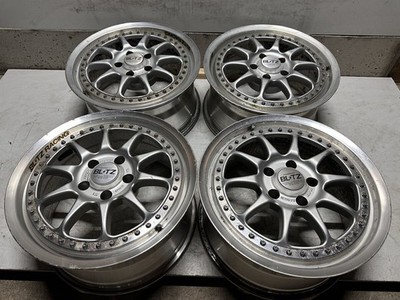 JDM Rare BLITZ BRW-01 blitz 178J +40 PCD114.3 5-hole 5H 4-book through No Tires