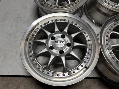 JDM Rare BLITZ BRW-01 blitz 178J +40 PCD114.3 5-hole 5H 4-book through No Tires - Image 2