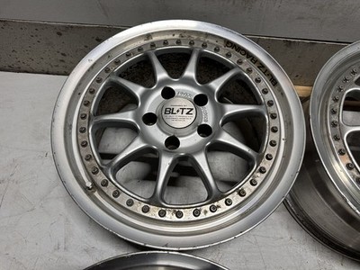 JDM Rare BLITZ BRW-01 blitz 178J +40 PCD114.3 5-hole 5H 4-book through No Tires - Image 4