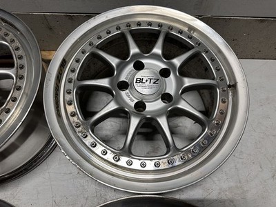 JDM Rare BLITZ BRW-01 blitz 178J +40 PCD114.3 5-hole 5H 4-book through No Tires - Image 5