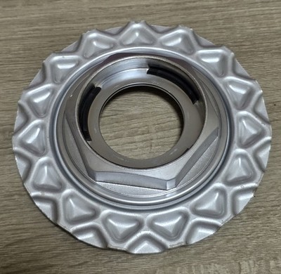 JDM Rare Silver BBS RG Rock-type Center Caps Set of 3 for 14-15 inch w No Tires - Image 4