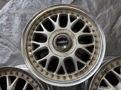 JDM Out of print Zaubar Mesh 16x7j +50 actual measurement PCD114.3/5-h No Tires - Image 4