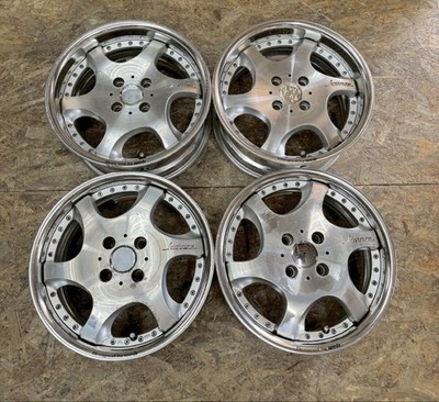 JDM Rare WEDS Kranze BAZREIA 156J +35 PCD100 4-hole 4H Set of 4 for co No Tires