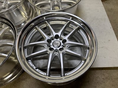 JDM WORK XSA 04C 19-inch 9.5J/10J ET+30 5H PCD114.3 Used Wheels 4-Book No Tires - Image 3