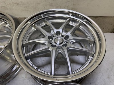 JDM WORK XSA 04C 19-inch 9.5J/10J ET+30 5H PCD114.3 Used Wheels 4-Book No Tires - Image 5