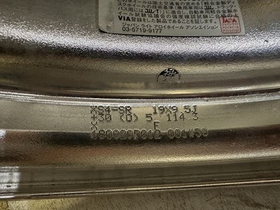 JDM WORK XSA 04C 19-inch 9.5J/10J ET+30 5H PCD114.3 Used Wheels 4-Book No Tires - Image 7