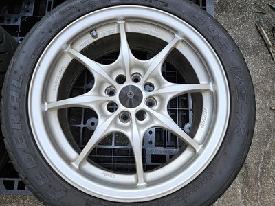 JDM MUGEN MF-8 7Wheels no tires 16x4+100 7x43 Silver - Image 2