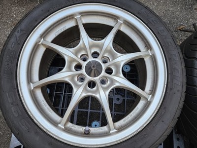 JDM MUGEN MF-8 7Wheels no tires 16x4+100 7x43 Silver - Image 4