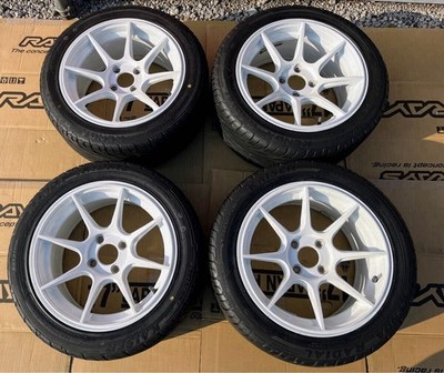JDM Wheel set of 4 for use on NA8C Roadster with Kaiser tires White 15 No Tires