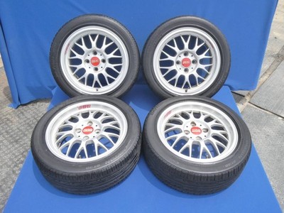 JDM BBS RG-F RG357 156.5J +37 PCD100 4-hole forging silver 4Book light No Tires