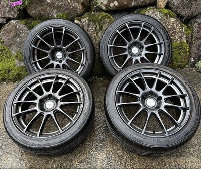 JDM 5zigen Pro Racer 5-hole PCD 114.3/8J/+45 9J/+47 with tires 255/40Z No Tires