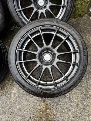 JDM 5zigen Pro Racer 5-hole PCD 114.3/8J/+45 9J/+47 with tires 255/40Z No Tires - Image 2