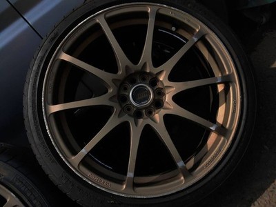JDM 5-hole PCD100 RAYS VOLK RACING CE28NF Bronze 18-inch 7.5J Inset 50 No Tires - Image 5