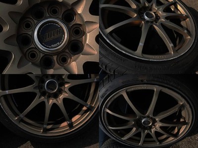 JDM 5-hole PCD100 RAYS VOLK RACING CE28NF Bronze 18-inch 7.5J Inset 50 No Tires - Image 6