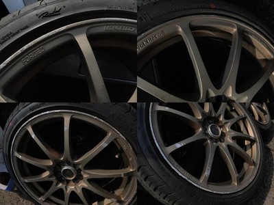 JDM 5-hole PCD100 RAYS VOLK RACING CE28NF Bronze 18-inch 7.5J Inset 50 No Tires - Image 7