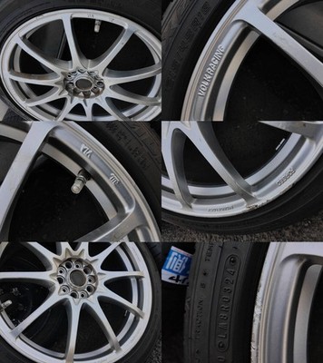 JDM 5-hole PCD100 Legacy RAYS VOLK RACING CE28NF 18-inch 7.5J inset 50 No Tires - Image 8