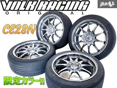 JDM Black plated RAYS VOLKRACING CE28N RBC Limited 177.5J +50 PCD100 5 No Tires