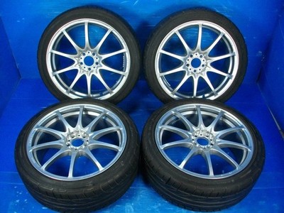 JDM HRAYS VOLK RACING CE28NF 187.5J +50 5H PCD100 DUNLOP DIREZZA DZ101 No Tires