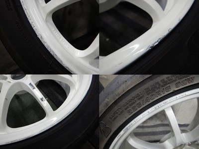 JDM J4T8739225/40R18 BRIDGESTONE POTENZA RE-71RS RAYS VOLK RACING CE28 No Tires - Image 5