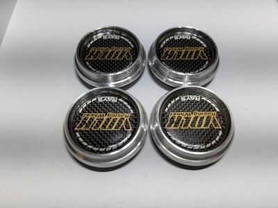 JDM RAYS VOLK RACING Carbon Center Cap 4-Individual Set for Rays TE37 No Tires - Image 3