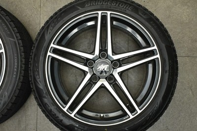 JDM Used BADX 4-Book Wheel Set 177.5J x 17 +51 PCD 112 225/45R17 91Q w No Tires - Image 4