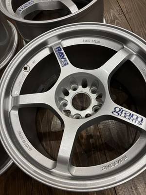 JDM RAYS gram LIGHTS 57C 179.5J +15 5H PCD114.3 4-Book Set Rare Size T No Tires - Image 9