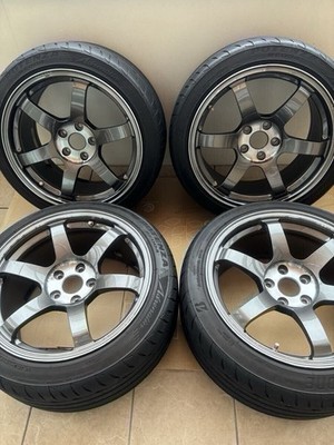 JDM RAYS SAGA SL 18-inch wheels with tires 4-pack set 9.5J +45 PCD: 11 No Tires