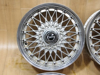 JDM B474 Old car out of production WORK Ewing mesh 15x6.5J+15 PCD114.3 No Tires - Image 2
