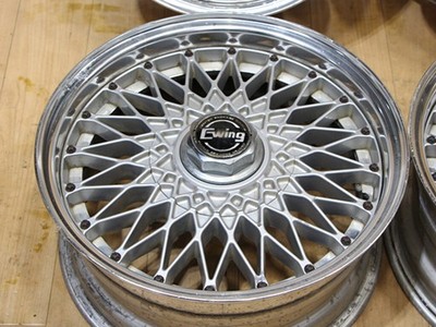 JDM B474 Old car out of production WORK Ewing mesh 15x6.5J+15 PCD114.3 No Tires - Image 4