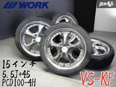 JDM No distortion. Out of print. WORK VS-KF 155.5J +45 PCD100 4-hole No Tires