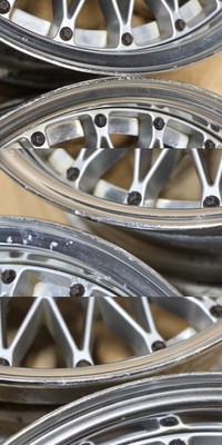 JDM B474 Old car out of production WORK Ewing mesh 15x6.5J+15 PCD114.3 No Tires - Image 9