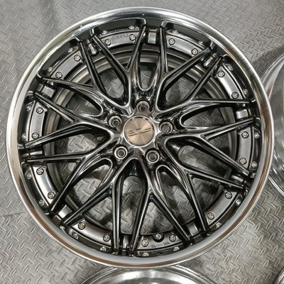 JDM Rare Model WORK Schwert Quell 198J+45 PCD114.3-5 holes 30 Alphard No Tires - Image 2